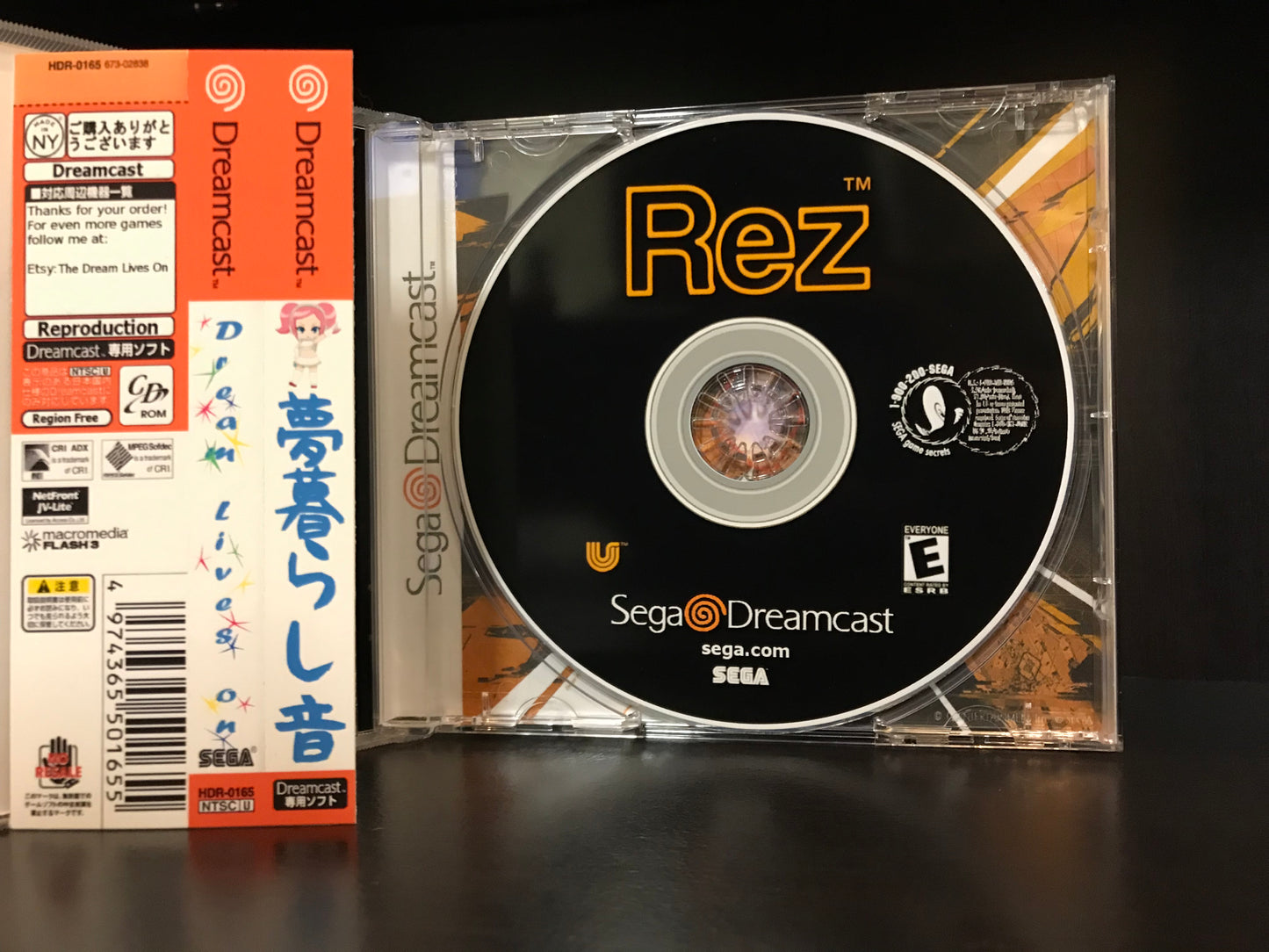 Rez [Sega Dreamcast] Reproduction