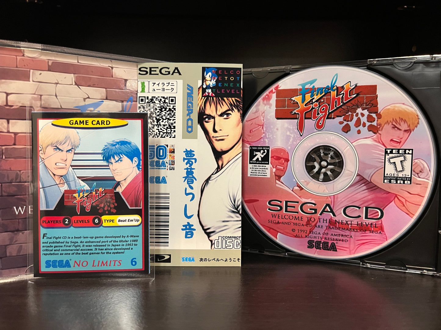 Final Fight CD (Arcade Colors Hack)  [Sega CD] Reproduction