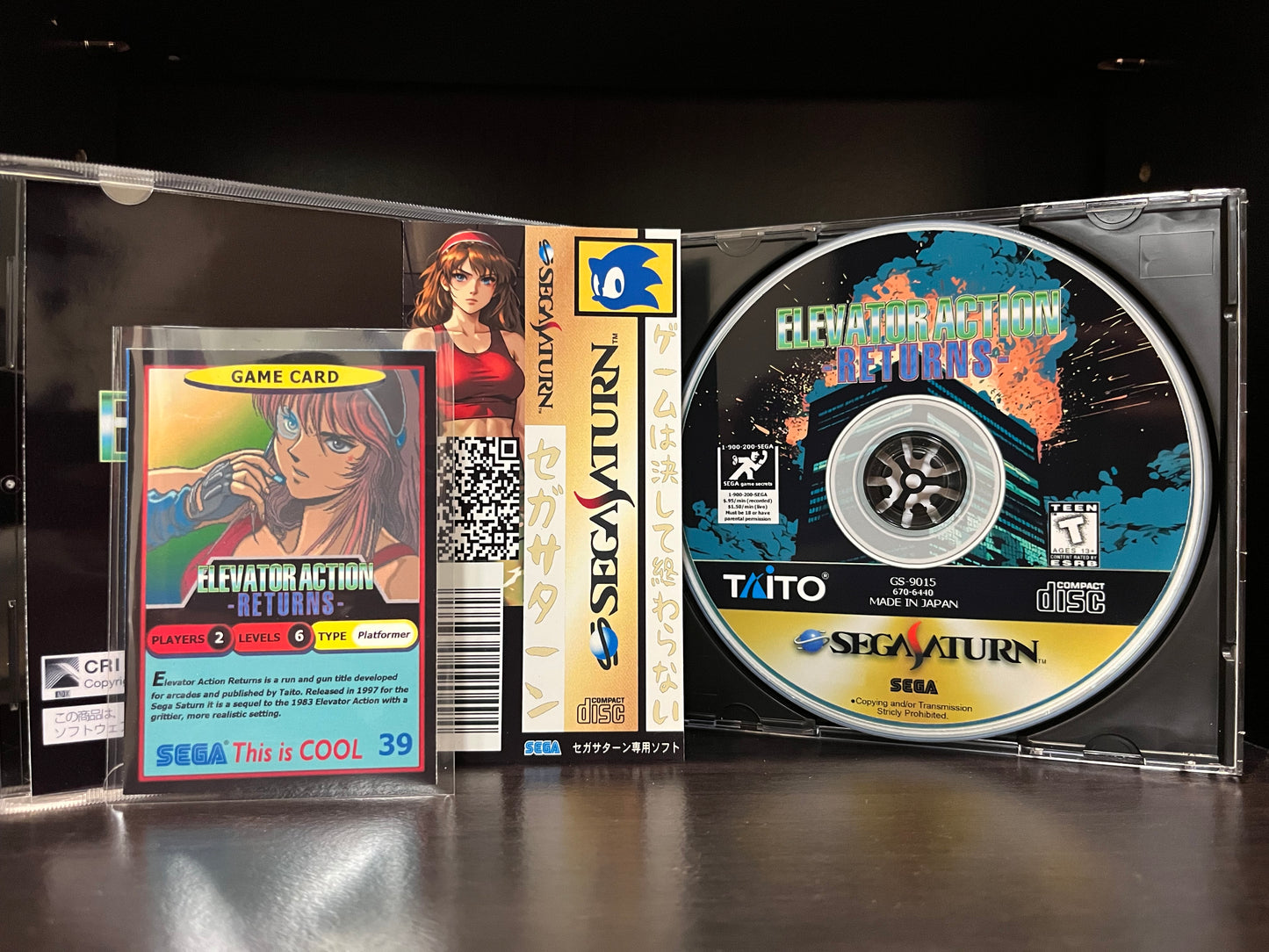 Elevator Action Returns [Sega Saturn] Reproduction