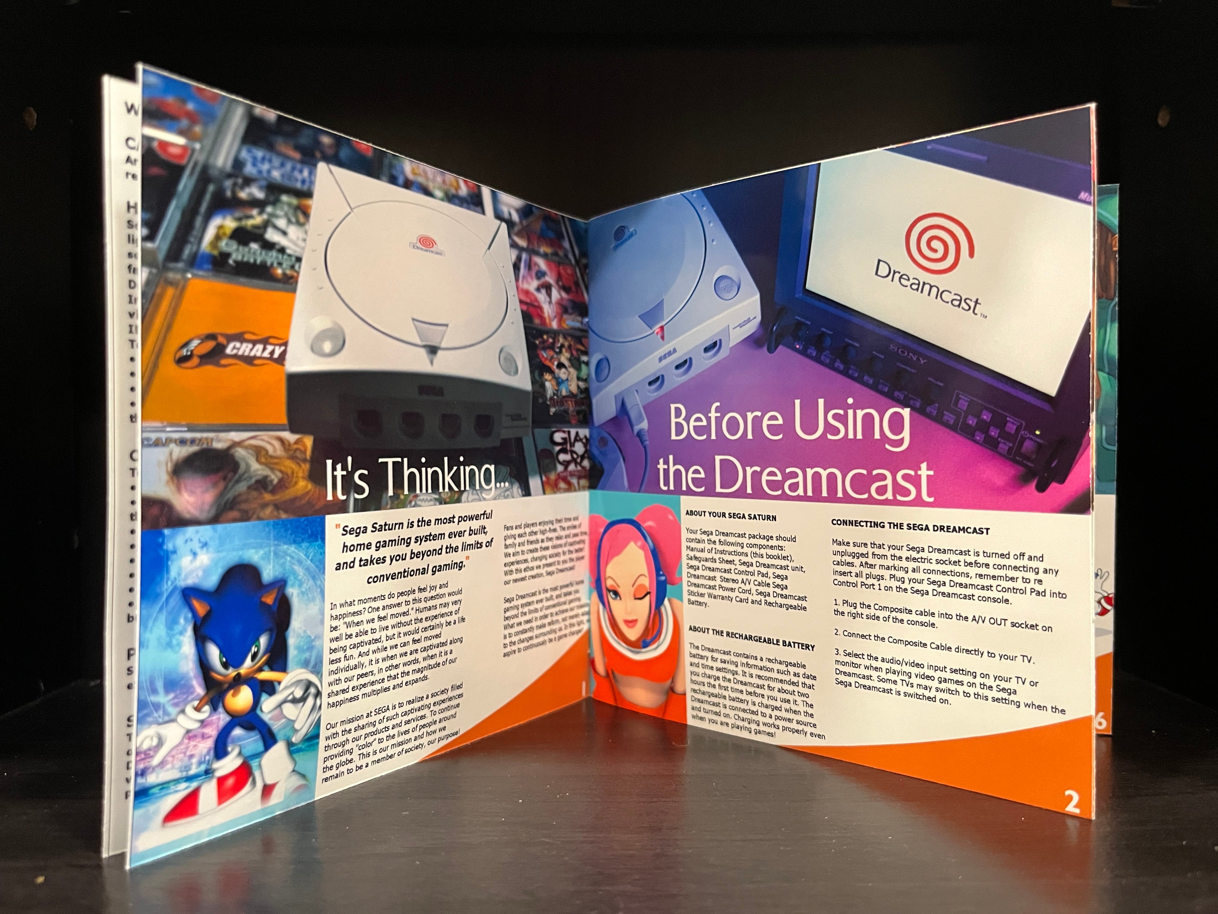 Dreamcast Game Manuals (Full Color 16 pages) [Q-Z] – Nights Into Dream