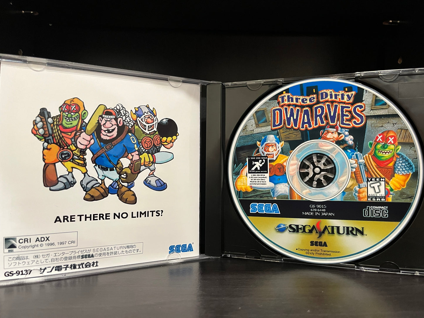 Three Dirty Dwarves [Sega Saturn] Reproduction