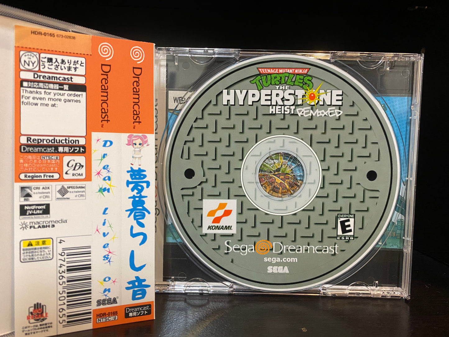 Teenage Mutant Ninja Turtles: Hyperstone Heist - Remixed [Sega Dreamcast] Reproduction