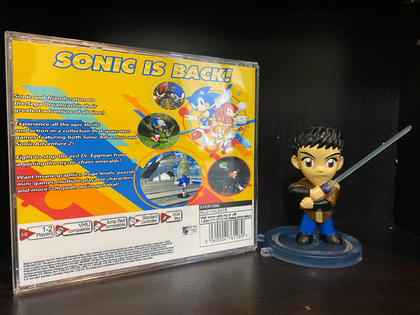 Sonic Adventures (Sonic Adventure 1&2) [Sega Dreamcast] Reproduction –  Nights Into Dream