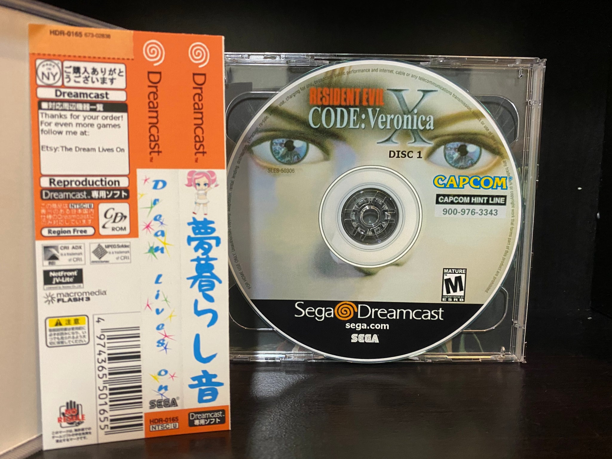 Resident Evil Code Veronica Original - Sega Dreamcast