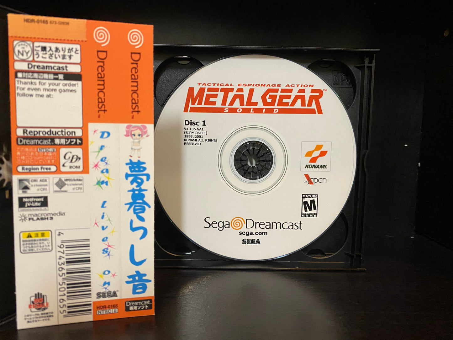 Metal Gear Solid [Sega Dreamcast] Reproduction