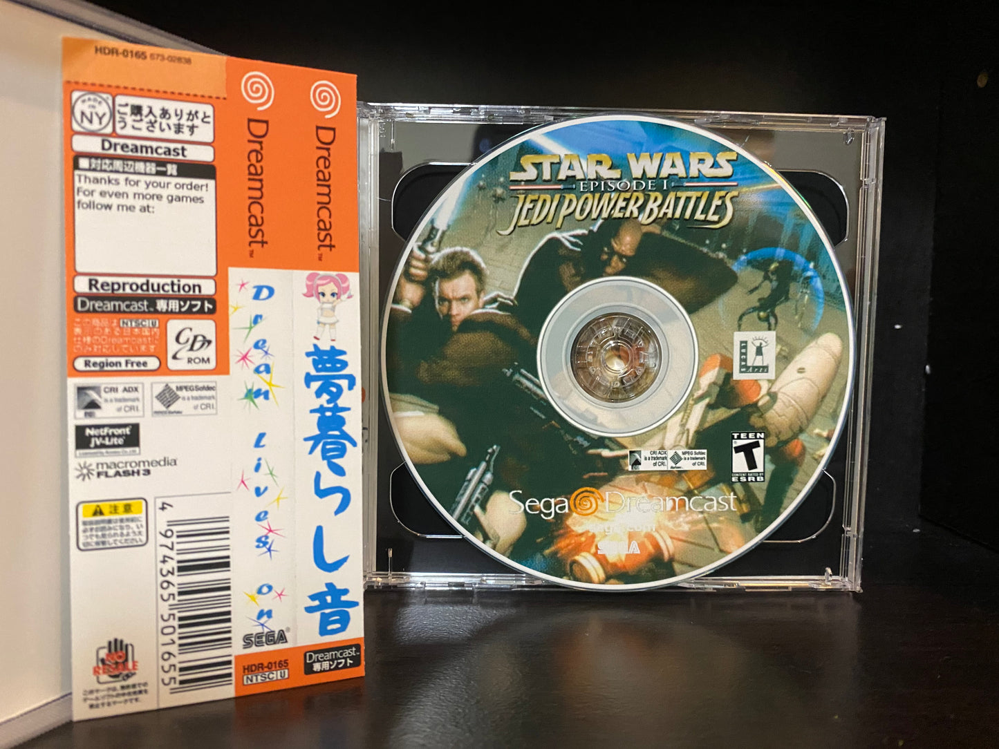 Star Wars: Episode I - The Phantom Menace Collection (Jedi Power Battles & Ep1 Racer) [Sega Dreamcast] Reproduction