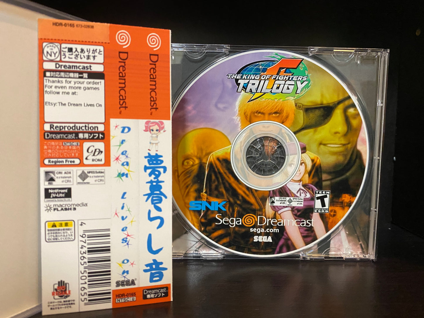 The King of Fighters Trilogy (KOF 99,2000 & 2002) [Sega Dreamcast] Reproduction