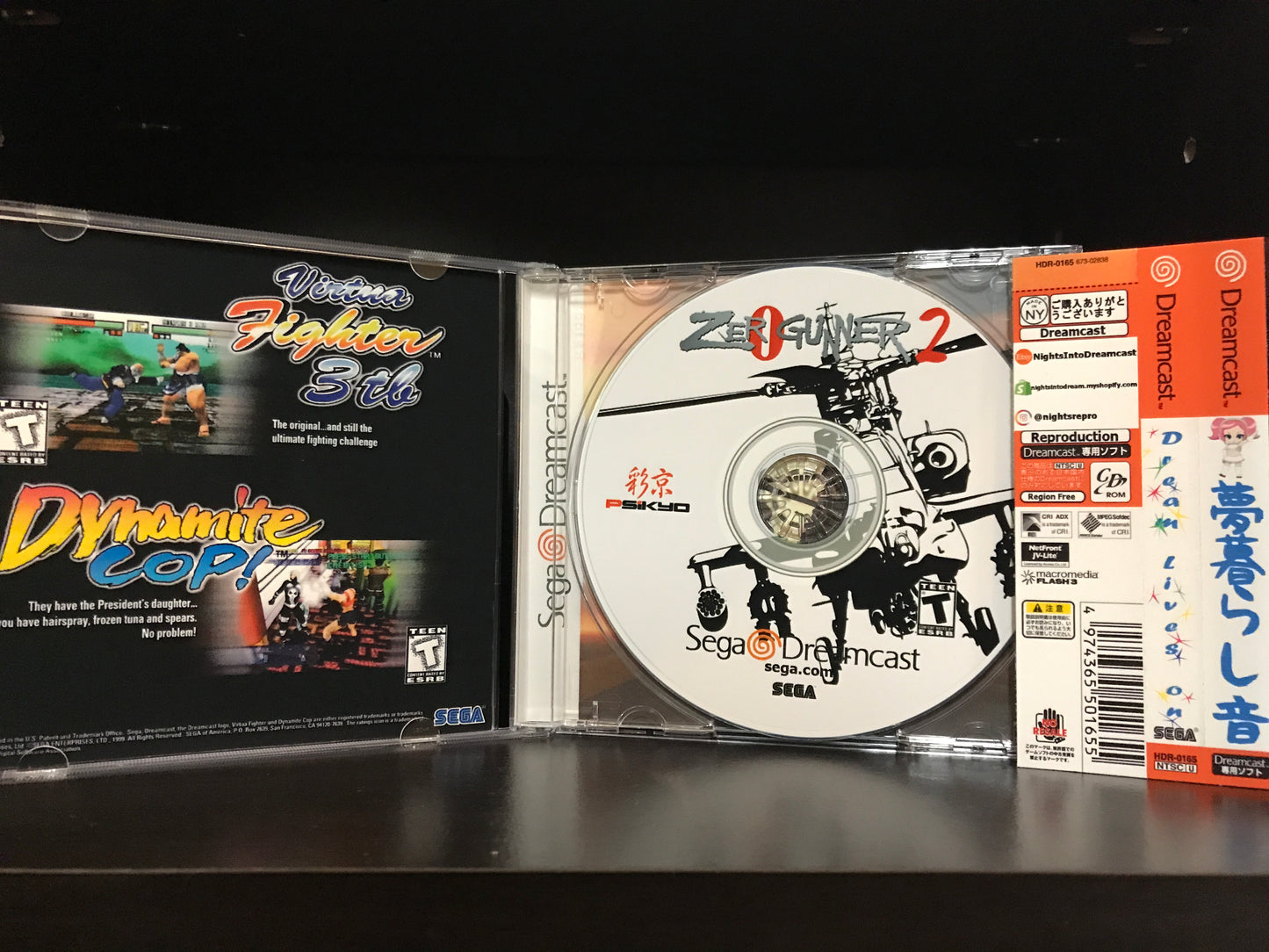 Zero Gunner 2 (English Translation) [Sega Dreamcast] Reproduction