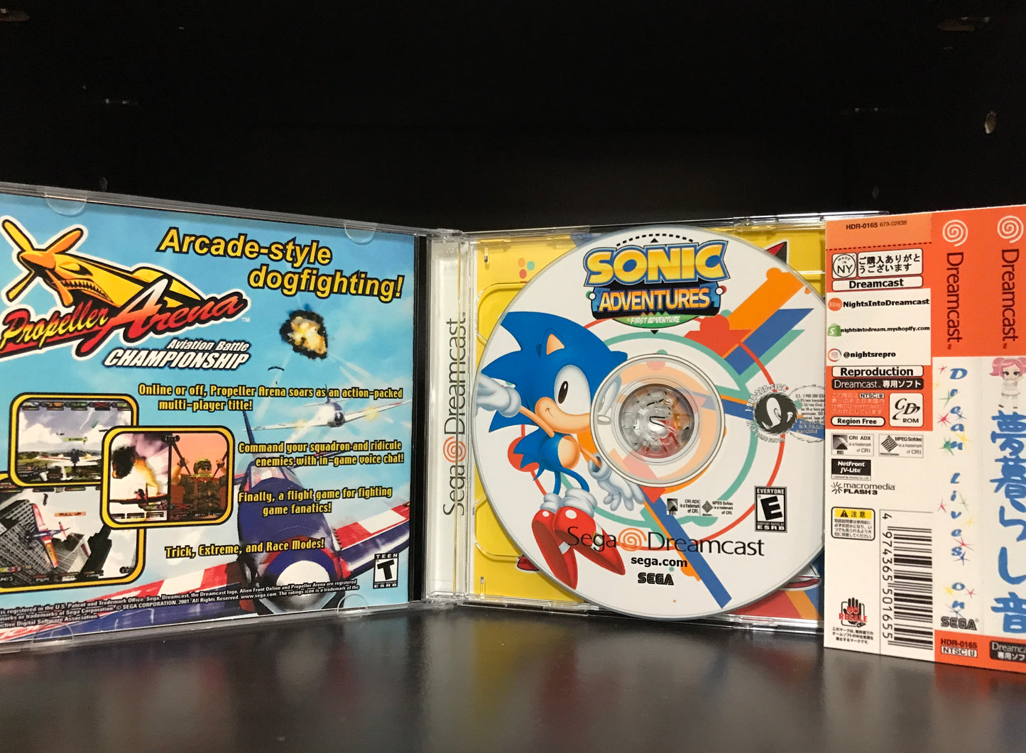Sonic Adventures (Sonic Adventure 1&2) [Sega Dreamcast] Reproduction